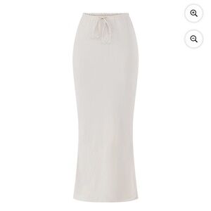 linen look Maxi Skirt